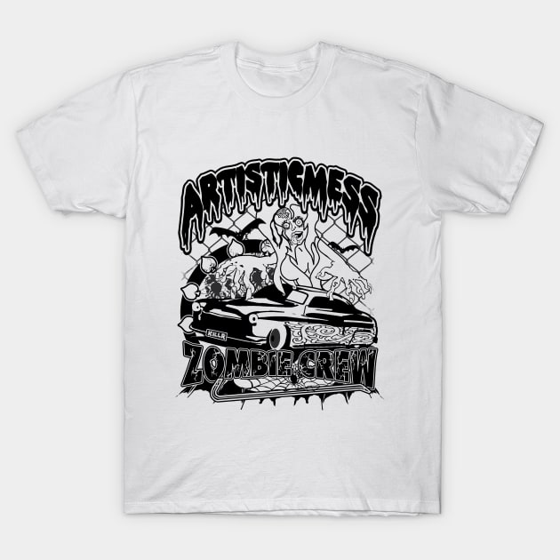 Artisticmess Zombie Crew T-Shirt by Artisticmess